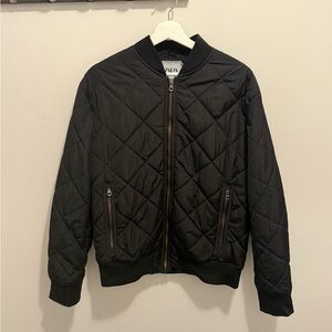 Zara Black Diamond-Pattern Jacket